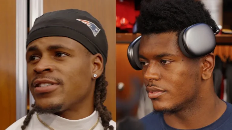 DeMario Douglas & Jaylinn Hawkins Address the Media Patriots Press Conference