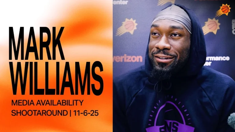 Mark Williams Phoenix Suns Shootaround Media Availability 11-6-25