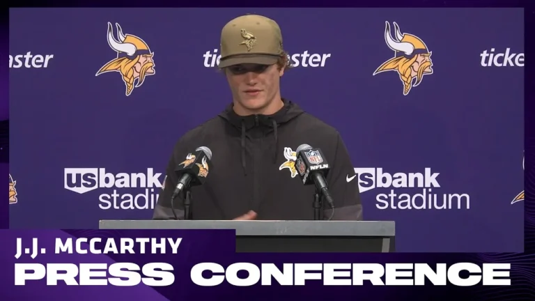 J.J. McCarthy on Taking Reponsibility for False Start Penatlies, Jalen Nailor’s Big Day