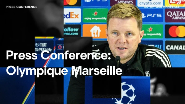 Anthony Gordon boost? PRESS CONFERENCE Eddie Howe pre-Olympique Marseille (A)