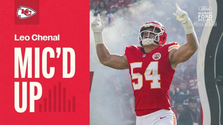 Leo Chenal was MIC’D UP for Week 12 OVERTIME WIN vs. Indianapolis Colts Kansas City Chiefs