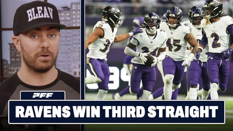 Baltimore Ravens vs. Minnesota Vikings Review PFF Grade Release Show