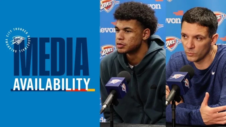 OKC Thunder Full Media Availability Post Game at Charlotte Hornets November 15, 2025