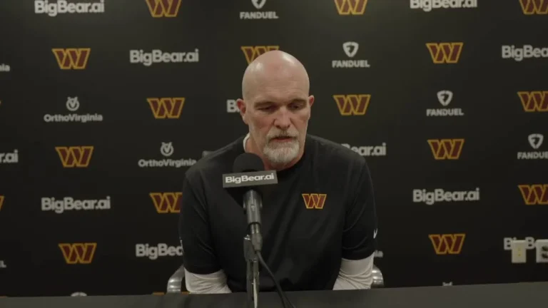 HC Dan Quinn Speaks to the Media the Day After the Loss to the Lions Washington Commanders