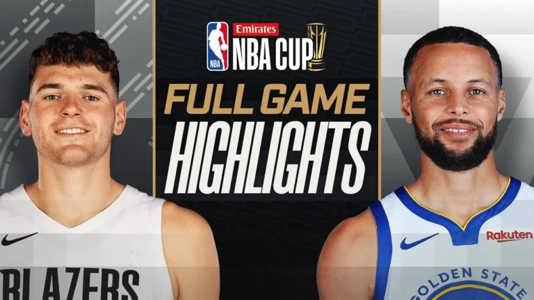 TRAIL BLAZERS at WARRIORS EMIRATES NBA CUP :trophy: FULL GAME HIGHLIGHTS November 21, 2025