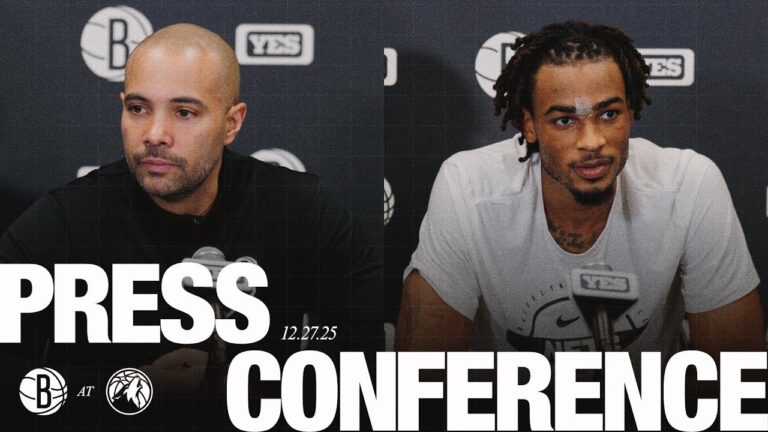 Jordi Fernandez and Nic Claxton Discuss win vs. Timberwolves