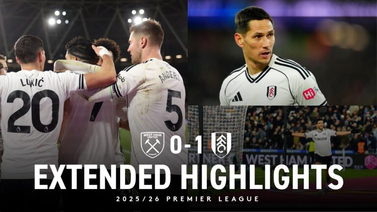 EXTENDED HIGHLIGHTS West Ham 0-1 Fulham 3 Premier League Wins In A Row