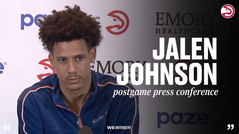 Hawks vs. Knicks Postgame Press Conference: Jalen Johnson