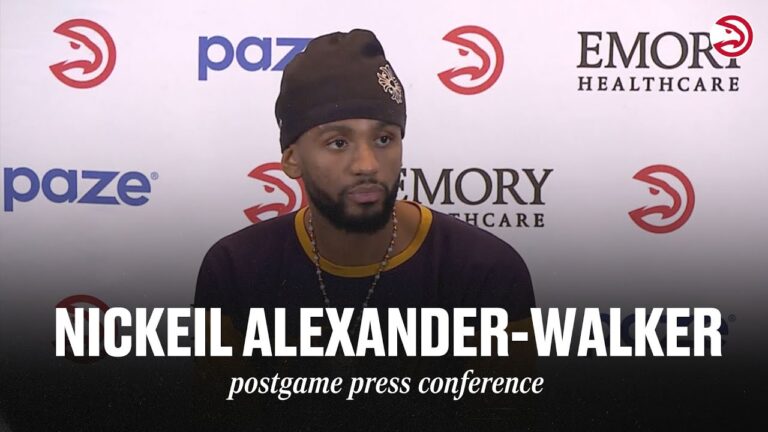 Hawks vs. Knicks Postgame Press Conference: Nickeil Alexander-Walker