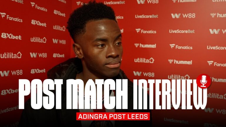 Hopefully I can continue like this Adingra Post Leeds Post Match Interview