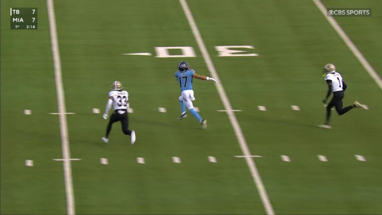 Ward lets it rip for a 38-yard pickup