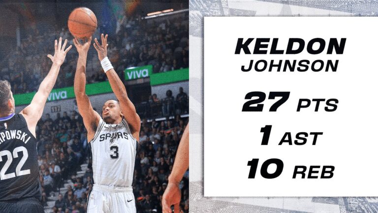 Keldon Johnson 27 points Highlights vs Utah Jazz