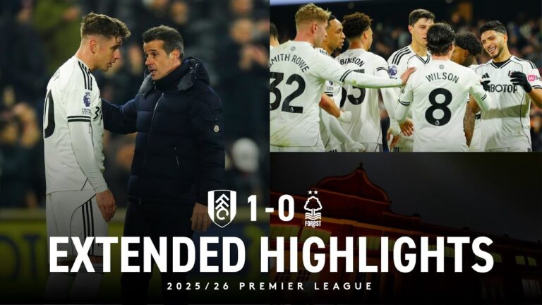 EXTENDED HIGHLIGHTS Fulham 1-0 Nottingham Forest Raúl Jiménez’s perfect penalty wins it