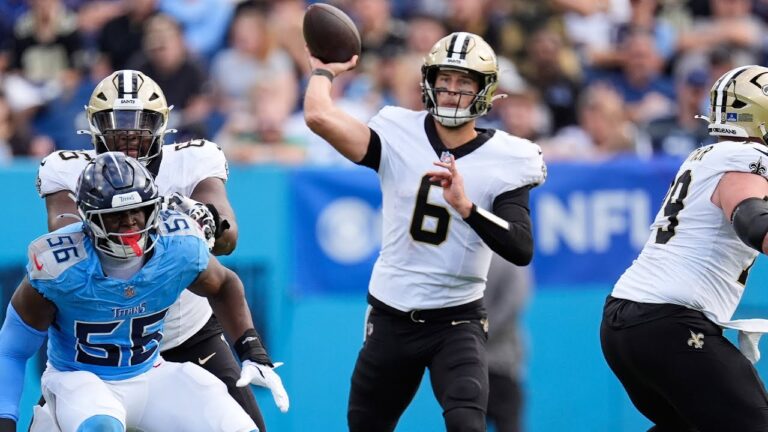 Tyler Shough’s best throws from 333-yard, 2-TD game vs. Titans Week 17