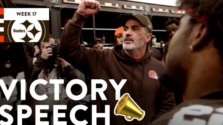 Kevin Stefanski’s Victory Speech vs. Steelers Cleveland Browns