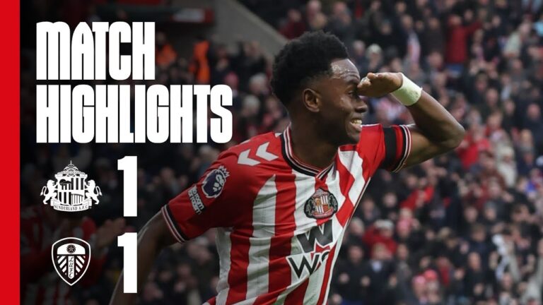 Adingra Scores First Goal Sunderland AFC 1 – 1 Leeds United Premier League Highlights