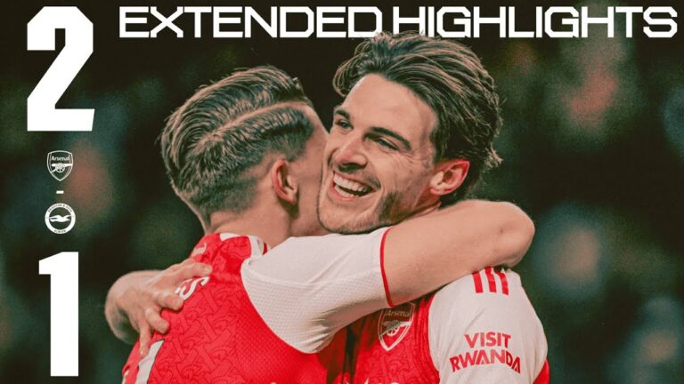 OUR THIRD CONSECUTIVE PREMIER LEAGUE WIN EXTENDED HIGHLIGHTS Arsenal v Brighton (2-1) PL