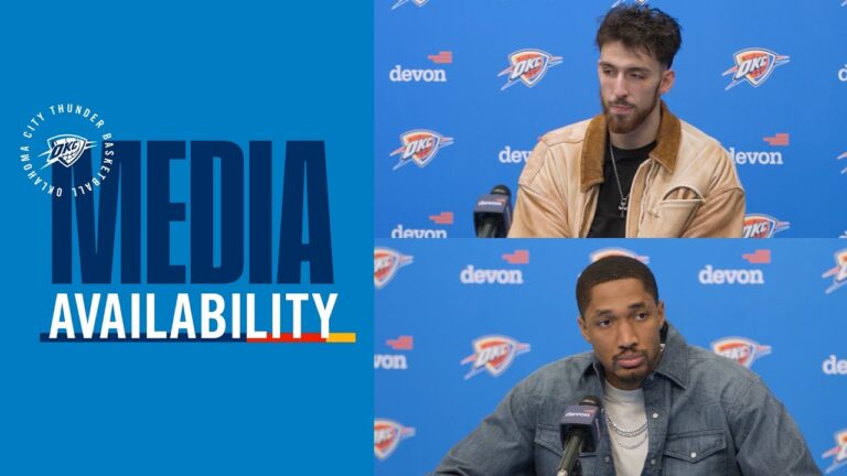 Chet Holmgren and Aaron Wiggins on defense and mentality Postgame Media December 28, 2025