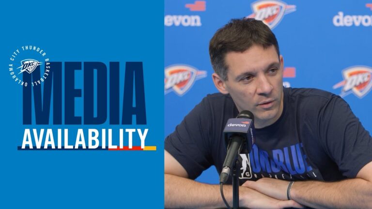Coach Daigneault on the Thunders win over the 76ers Post Game Media December 28, 2025