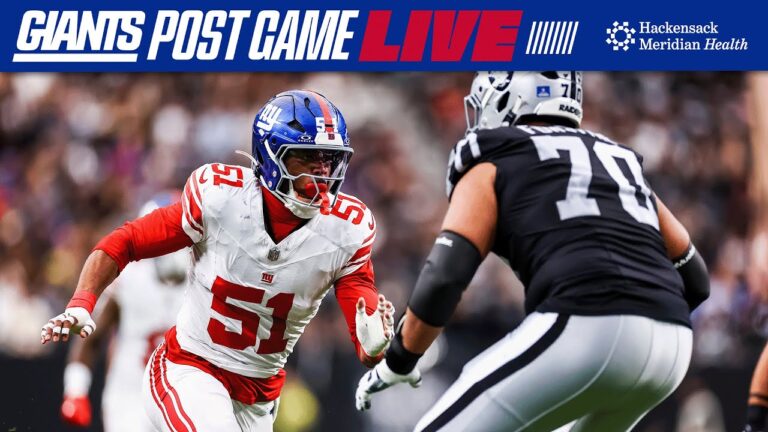 Live: Giants vs. Raiders postgame recap, interviews and analysis