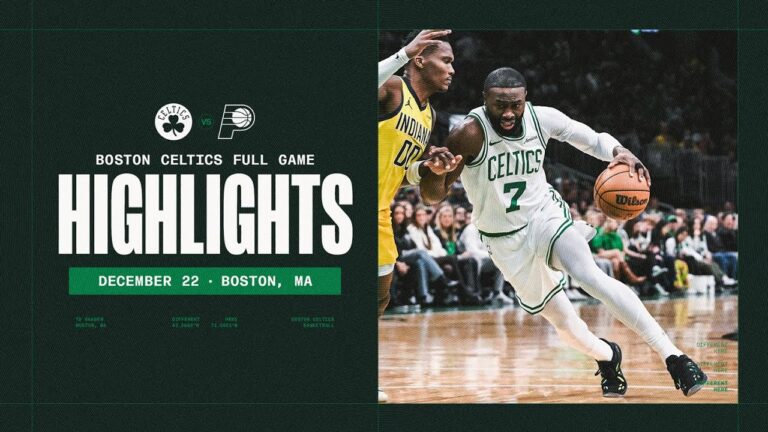 Boston Celtics secure comeback win over Indiana Pacers 103-95 Extended Highlights