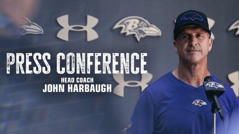 John Harbaugh Media Availability Baltimore Ravens