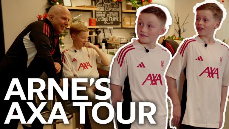 Arne Slot surprises Liverpool fans with special tour of the AXA Training Centre
