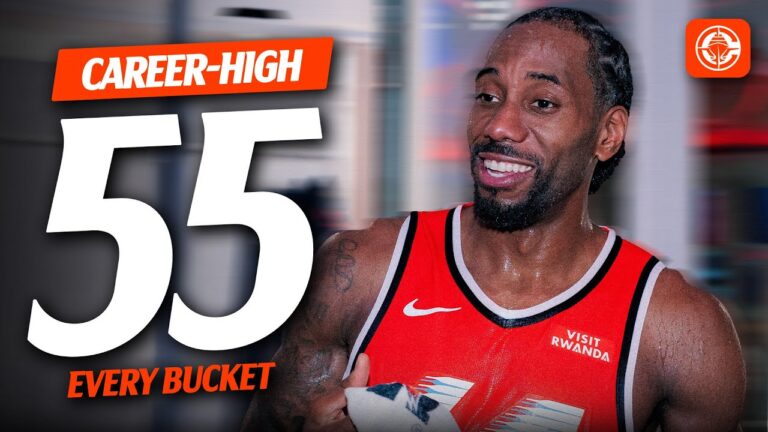 Kawhi Leonard Career-High 55 PTS Every Bucket
