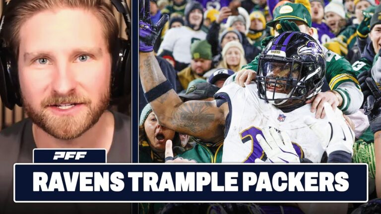 Baltimore Ravens vs. Green Bay Packers Review PFF Grade Release Show