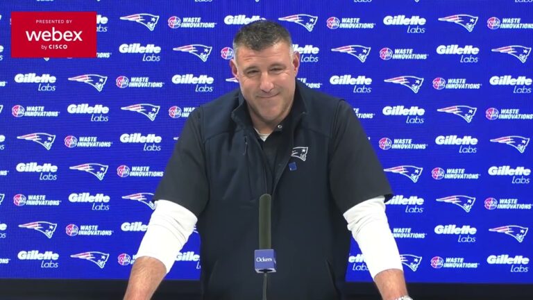 Mike Vrabel on Winning AFC East: Back to Work & Focused on the Dolphins. Press Conference