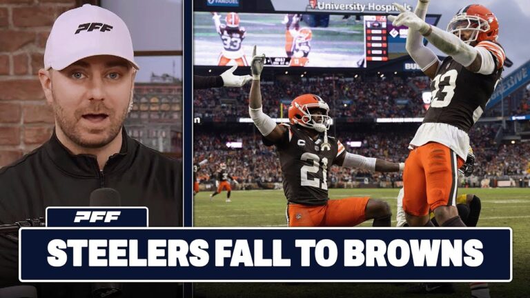 Pittsburgh Steelers vs. Cleveland Browns Review PFF Grade Release Show