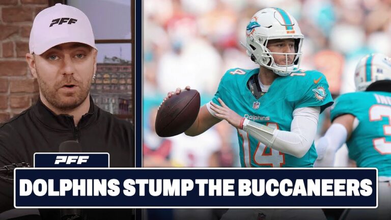 Tampa Bay Buccaneers vs. Miami Dolphins Review PFF Grade Release Show