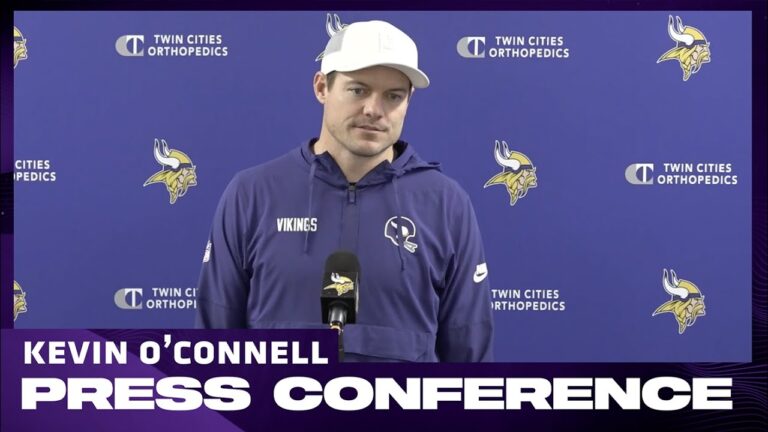 Kevin OConnell on J.J. McCarthys Injury Progress & Preparing for Vikings vs. Packers Week 18 Game