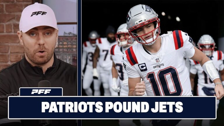 New England Patriots vs. New York Jets Review PFF Grade Release Show