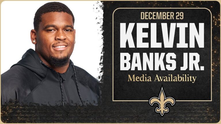 Kelvin Banks Jr. talks Kellen Moore, Offense New Orleans Saints