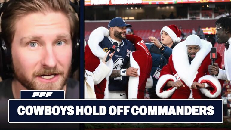 Dallas Cowboys vs. Washington Commanders Review PFF Grade Release Show