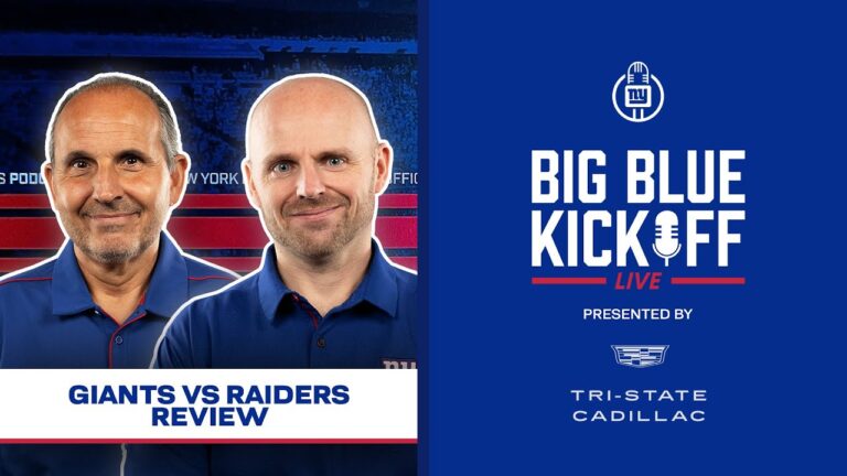 Giants vs. Raiders Review Big Blue Kickoff Live New York Giants