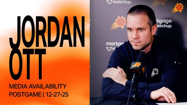 Head Coach Jordan Ott Media Availability Phoenix Suns 12-27-25