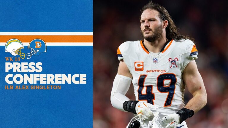 ILB Alex Singleton on Week 18 approach: Lets go get this thing done