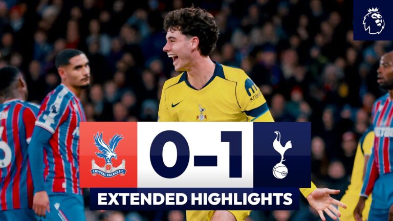 Crystal Palace 0-1 Spurs Premier League Extended Highlights