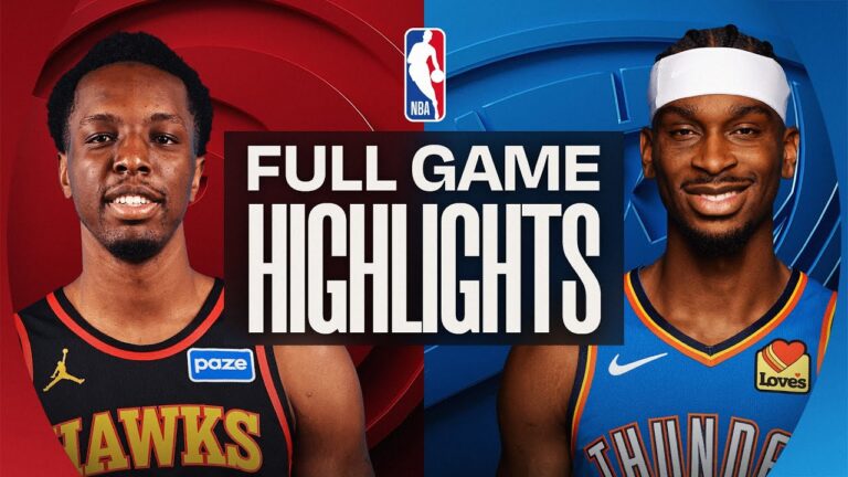 HAWKS at THUNDER FULL GAME HIGHLIGHTS December 29, 2025