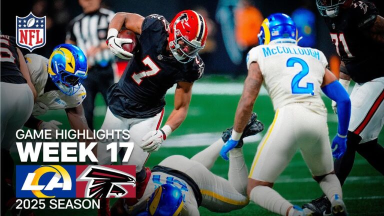 Los Angeles Rams vs Atlanta Falcons Game Highlights 2025 NFL Season Week 17