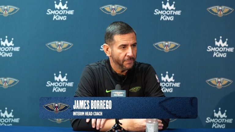 James Borrego Pelicans-Knicks Postgame Interview 12 29 25