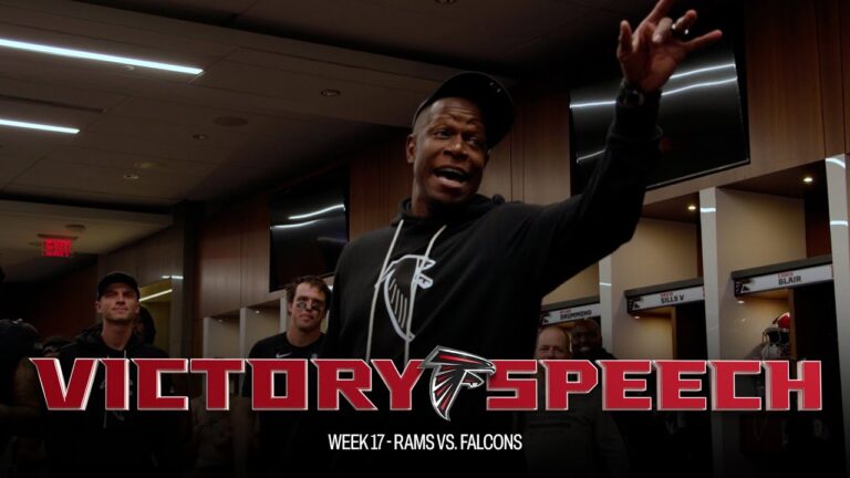 Raheem Morris postgame victory speech after MNF win over the Rams Atlanta Falcons