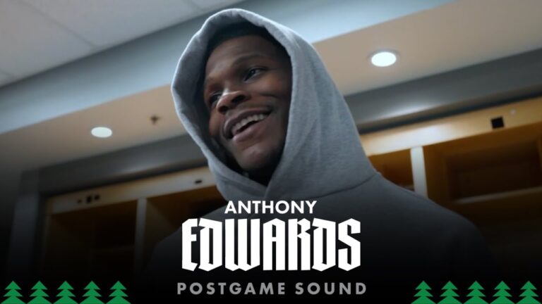 Always Bringing Energy Every Night Anthony Edwards Postgame Sound 12.29.25