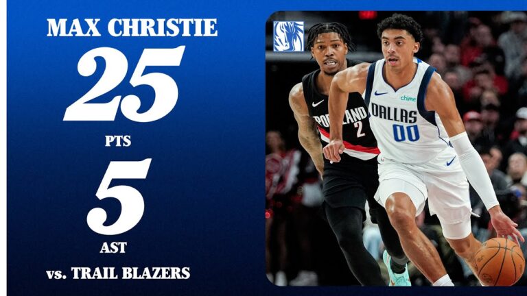 Max Christie (25 Points) at Portland Trail Blazers December 29, 2025