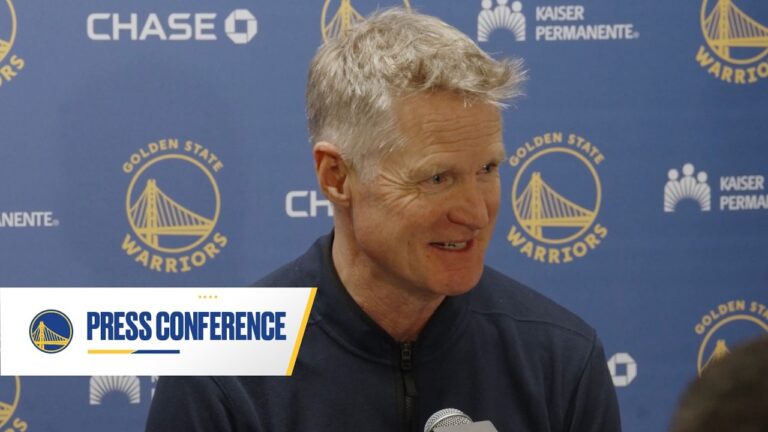 Steve Kerr Recaps Warriors Win at Brooklyn Nets Dec. 29, 2025