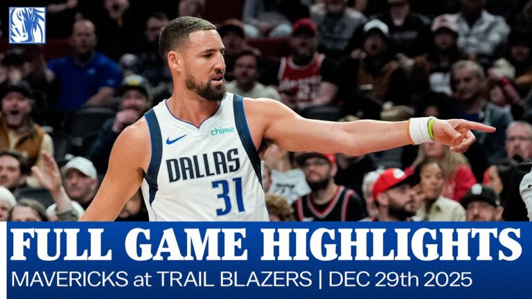 Mavericks Highlights at Portland Trail Blazers December 29, 2025