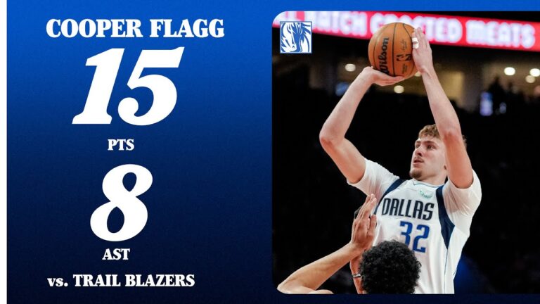 Cooper Flagg (15 PTS 8 AST) at Portland Trail Blazers December 29, 2025