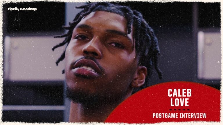 Caleb Love Postgame Media Availability vs Dallas Mavericks December 29th, 2025